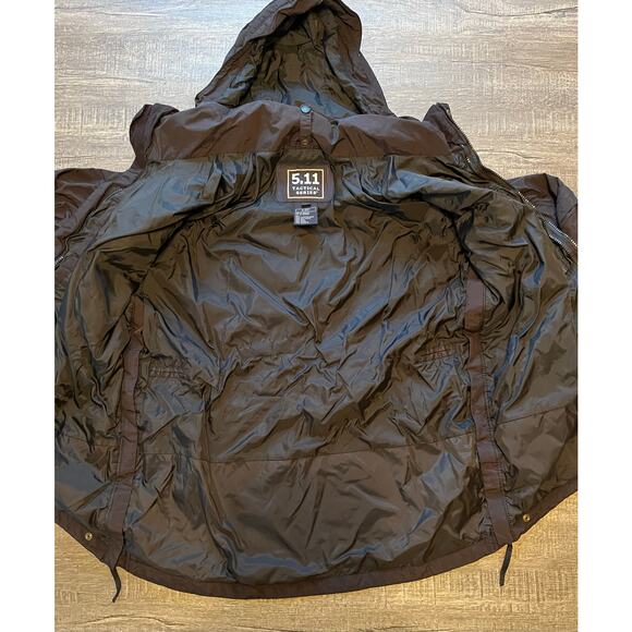 5.11 Tactical Parka Hooded Multi Pocket Jacket Part # 48001, Black Men's Size L - Picture 3 of 11
